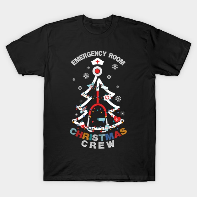 Emergency Room Christmas Crew T-Shirt by Teewyld